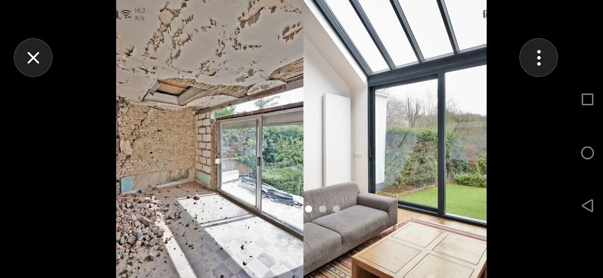 Rénovation complète — avant après chantier maçonnerie Nice
